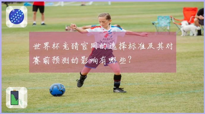 世界杯竞猜官网的选择标准及其对赛前预测的影响有哪些？